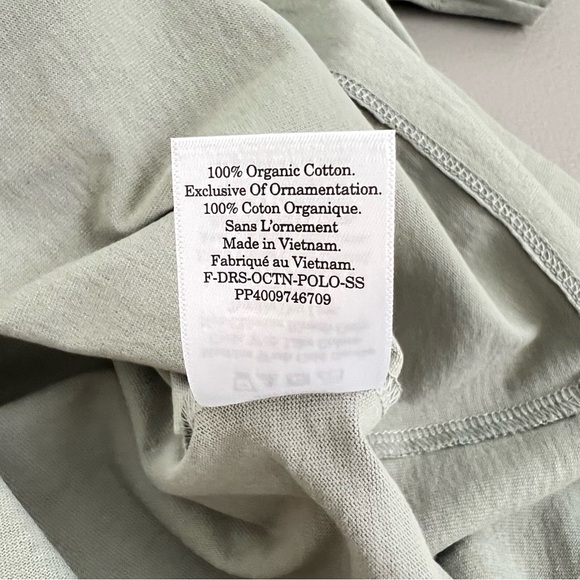 Everlane Organic Cotton Polo Dress NWT Size Small Clay Gray Short Sleeve - Picture 11 of 12